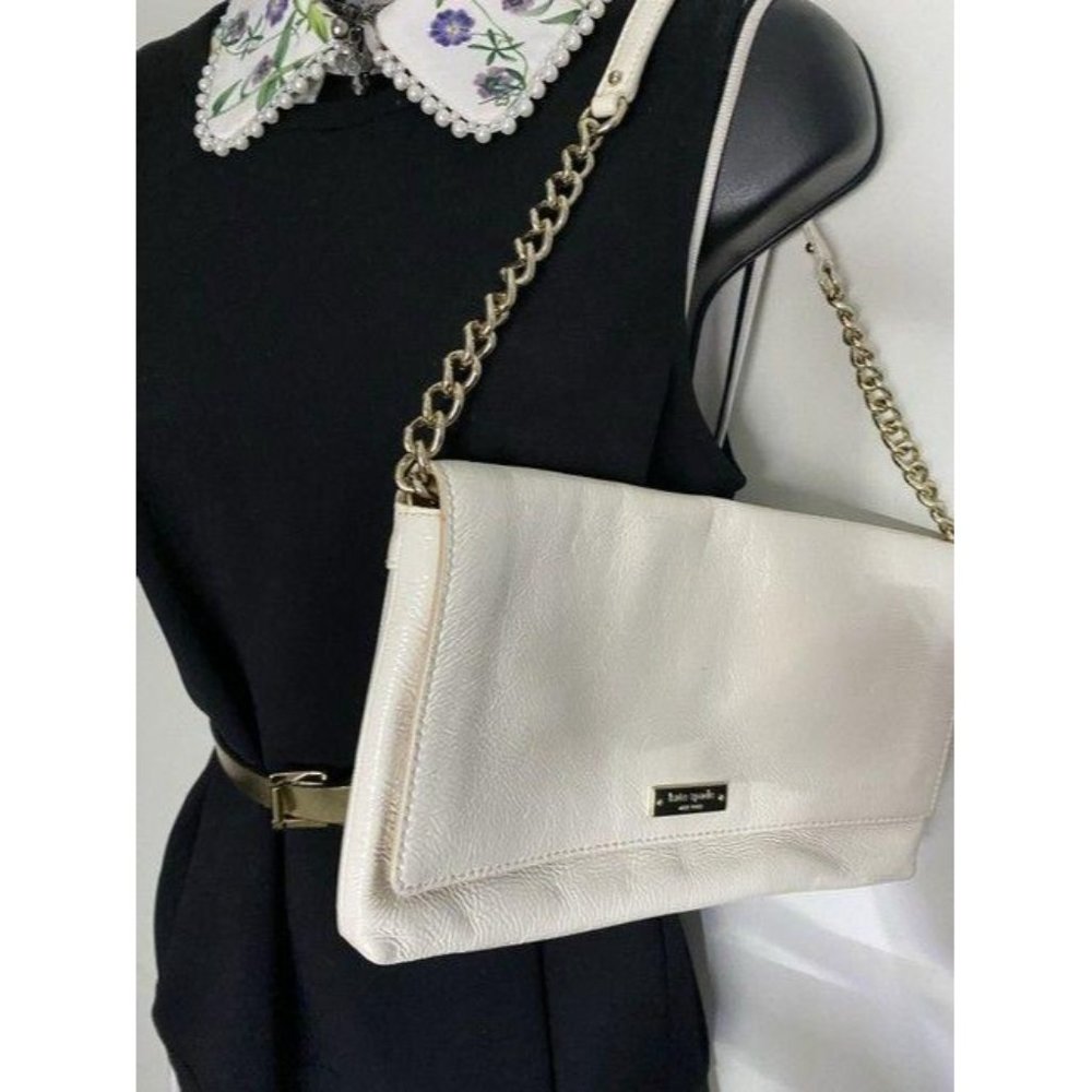 kate spade cream patent leather shoulder bag - Picture 4 of 8